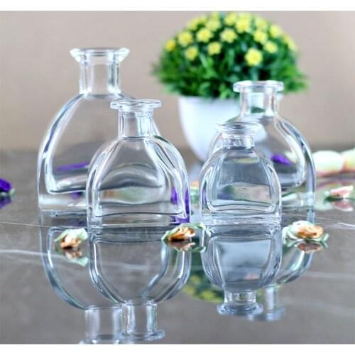 3pcs/lot 50ml/100ml/110ml/120ml/135ml/260ml Clear Mongolian Yurts Aroma Reed Diffuser Glass Bottles Unleaded New Material Vases