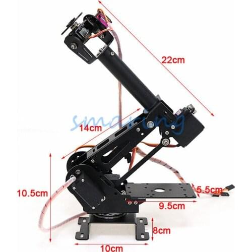 Aluminum Alloy Robot Arm With Servo Kit 7DOF Robotic Base Servo Education For Arduino