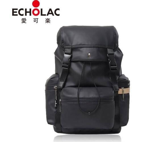 Echolac Laptop Backpack Women Bag Microfiber Leather Travel Backpack College Bags for Teens