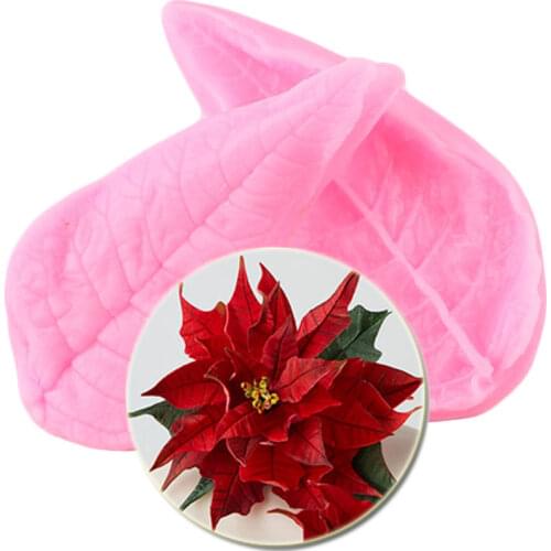 Leaves Silicone Mold Cupcake Topper Fondant Moulds Cake Decorating Tools Chocolate Gumpaste Molds Candy Clay Mould