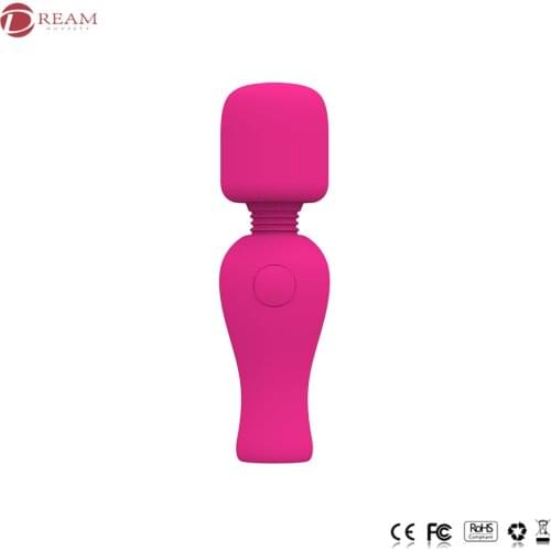 Silicone USB Reacharge Stong Powerful Handheld Mini Wand Men Women Vibrators Wireless Massager