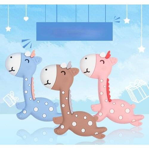 Giraffe Baby Silicone Teether Baby Molar Stick
