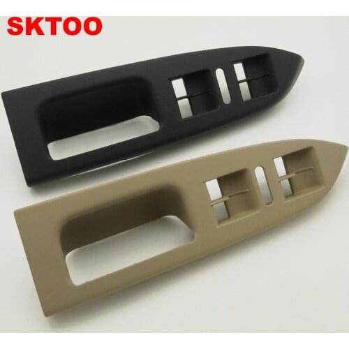 SKTOO Car Interior Door Master power Dark Gray Dark Beige Window lifter Switch Bezel panel for Volkswagen touran 2003-2016