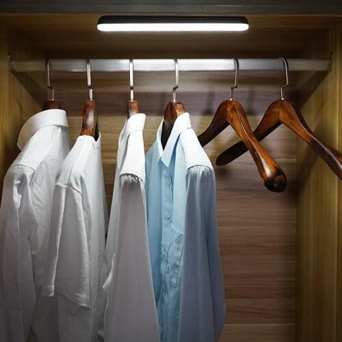 D2 Led Cabinet Lighting Touch Magnetic Table Lamp Desk Battery Closet Lamp Usb Rechargeable Home Office Kitchen Bedroom Light