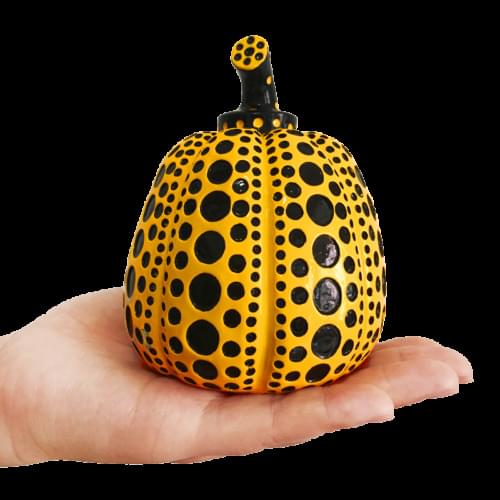 Pumpkin Lammfromm Yayoi Kusama Japan Artist Paperweight Object Sculpture Yellow