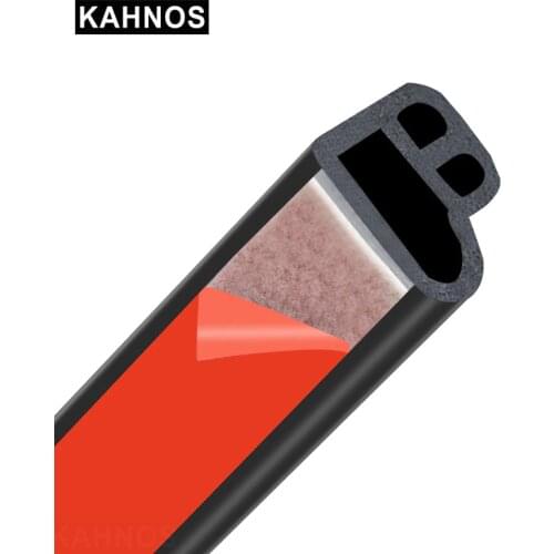 BD Shape Car Door Seal Strip Weatherstrip For Car Door Engine Cover Edge Trim Soundproofing For Cars