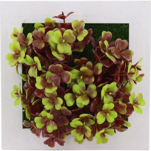 6x6 Inch Artificial Flower Plant Photo Display Frame Wall Hanging Planter Indoor Vertical Wall for Home Office Art Decoration