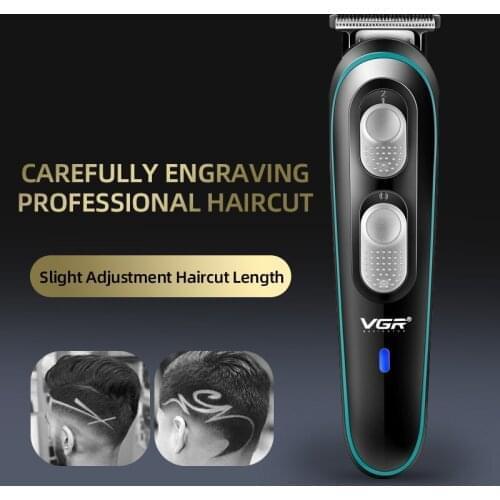 VGR V-055 Rechargeable Hair Trimmer Waterproof Wireless Electric Shavers Beard Hair Clipper Trimmer Tool