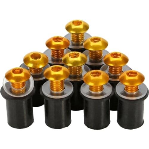 Fit For CBR600RR CBR1000RR VFR ZX6R ZX7R ZX10R ZXR VTR Windscreen Screws Bolt Kit Windshield Stainless Steel