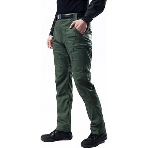 Military Tactical Cargo Pants Men SWAT Breathable Pants Kneepad Stretch Thin Trousers Multi Pocket Rip-stop Work Pants