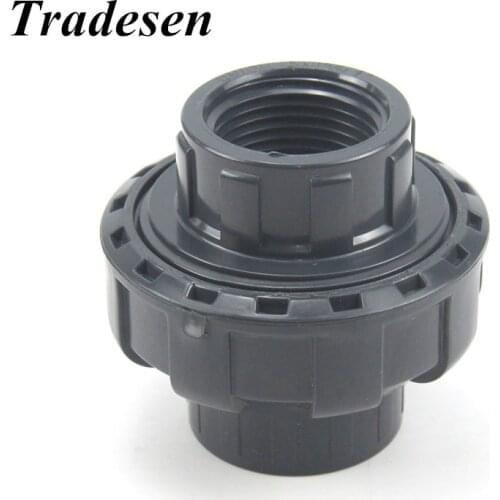 1pc Plastic PVC 1/2"-4" Female Thread 20mm~110mm Union Water Pipe Connector Upvc fittings Garden Plant Irrigation Accessories