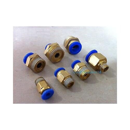 20pcs Pneumatic 6mm-1/4" BSPT Threaded Male Connector