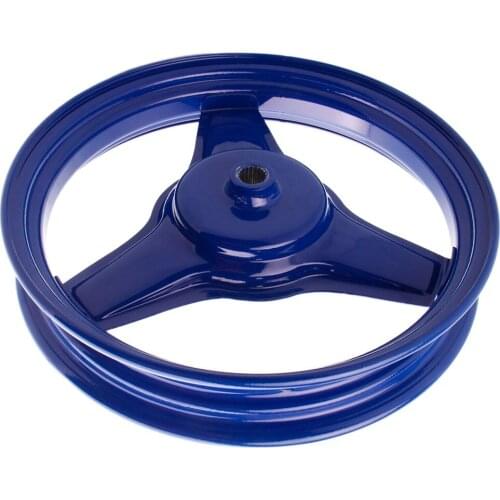 Metal Gloss Blue Motorcycle Rear Rim Wheel Accessory Replacement for Yamaha PY50 PW50 PEEWEE Motorbikes
