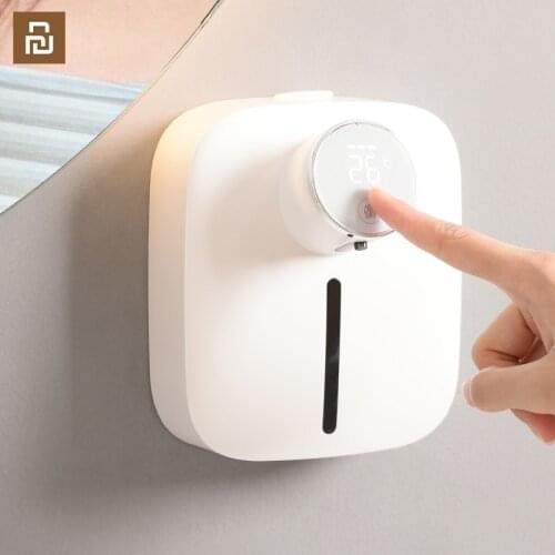 New Xiaomi Automatic Soap Dispenser Temperature Display USB Rechargeable 320ml Liquid Soap Dispensers Foam Hand Sanitizer