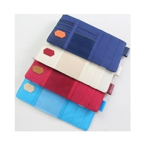 Car DVD Sun Visor CD Disk Case Oxford Cloth Zipper Storage Bag Car Door Visor Porta Caneta Organizador Porta Moeda