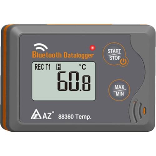 AZ 88360 Bluetooth Temp. Data Logger Programming Logger & Download Data Wireless Through Advanced Bluetooth 4.0 Technology