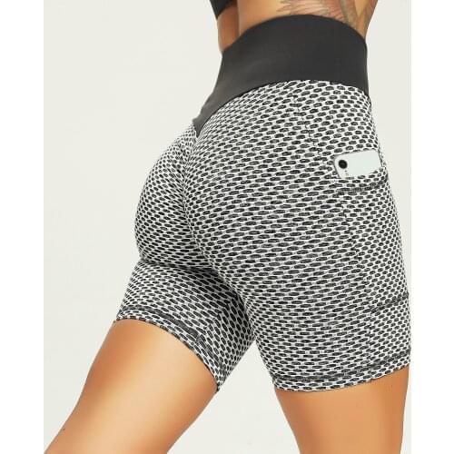 High Waist Seamless Yoga Sport Shorts Hip Push Up Women Soft Nylon Fitness Running Shorts Tummy Control Workout Gym Shorts