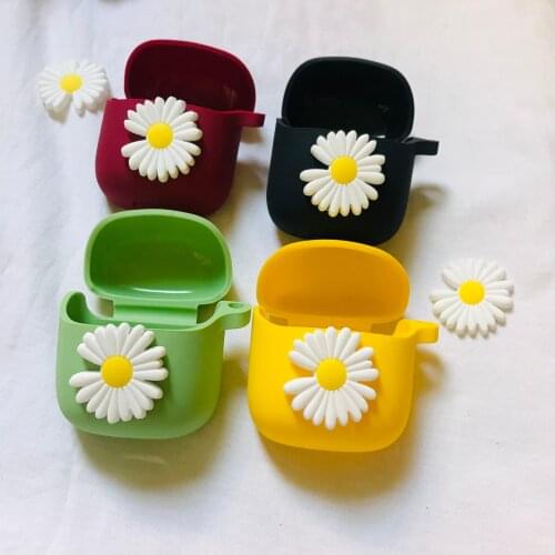 For JBL Tune 220 Case Fashion Non-slip Silicon Earphones Protect Cover for JBL 225 Tws Case T220 Cute Flower Silicone Case