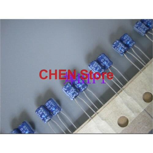 20PCS/50PCS Malaysia ELNA blue robe 0.68uf 50v RC2 50V0.68UF 4X5MM audio electrolytic capacitor 0.68uF/50V Ultra small volume