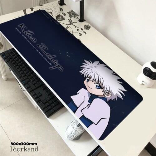Hunter X Hunter Cold Killer Hisoka Figure Gaming Mouse Pad PC Customized Large Office Gamer Computer Lock Edge 900x400 Desk Mat