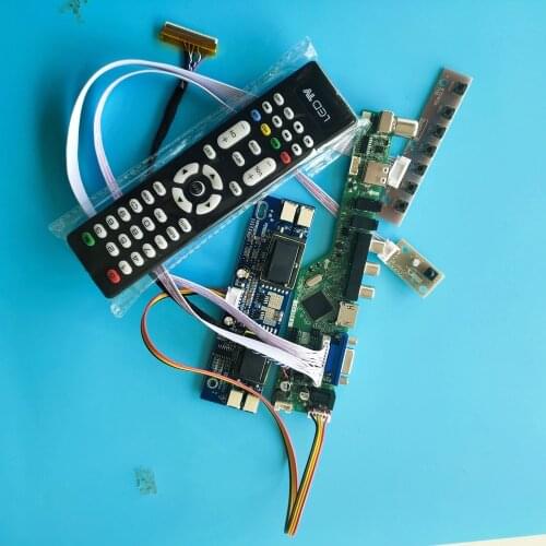 Kit for LTM240CT04 Screen Audio 1920x1200 VGA USB Panel Remote LCD AV TV HDMI Monitor 4 lamps Controller Board 30pin LED LVDS
