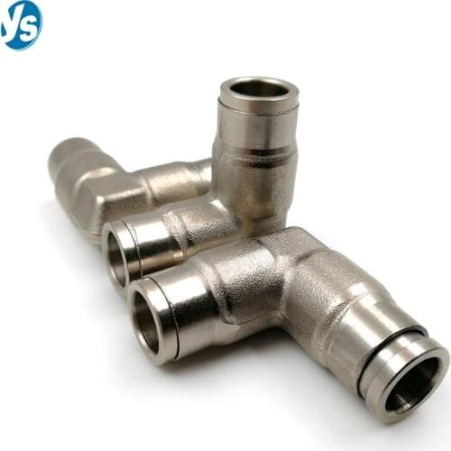 YS 3/8" Right Angle Water Pipe Conector Stainless Steel Elbow Connector Leak-Proof and Hermetically Sealed Tube Connector