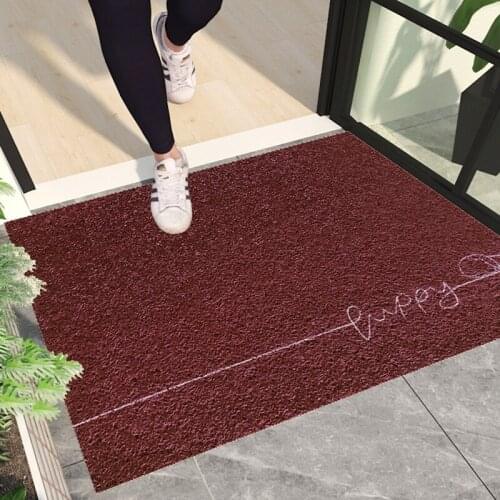 PVC Doormat for Entrance Door Mat Outdoor Indoor Washable Ant-Slip Bathroom Carpet Rugs Home Print Hallway Welcome Door Mats Red