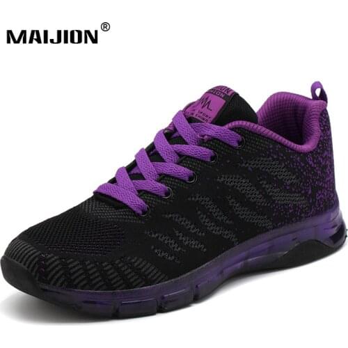 Casual Women Running Shoes Breathable Mesh Sneakers Lady Sport Flats Comfortable Durable Non-slip Workout Jogging Fitness