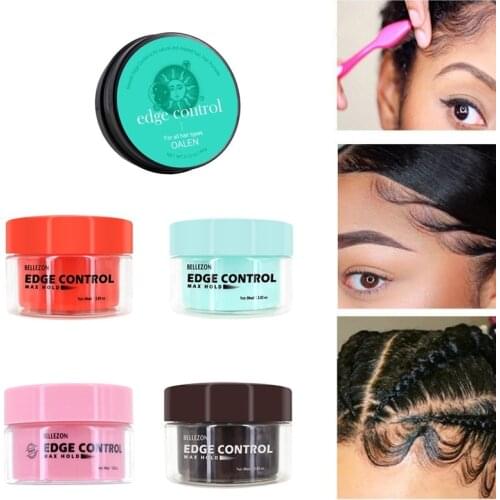 Hair Oil Wax Cream Edge Control Hair Fixative Gel 4 Colors Broken Hair Finishing Hair Styling Cream Finishing Anti-Frizz Tools