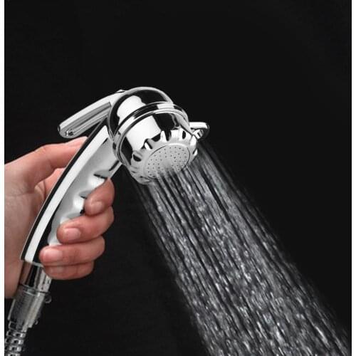 Adjustable Pressurized Jetting Shower Head High Pressure RecabLeght Bathroom Bath Shower Filter For Water Showerhead Nozzle