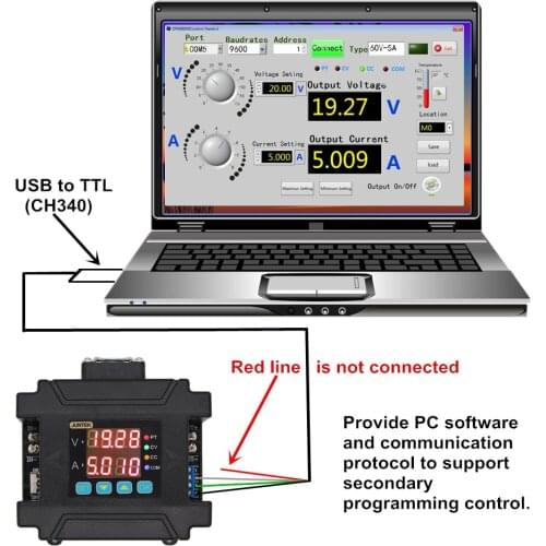DC- DC 10-75V TO 0-60V 5A Constant Voltage Current Programmable CNC adjustable DC power supply FOR solar charging/battery /LED