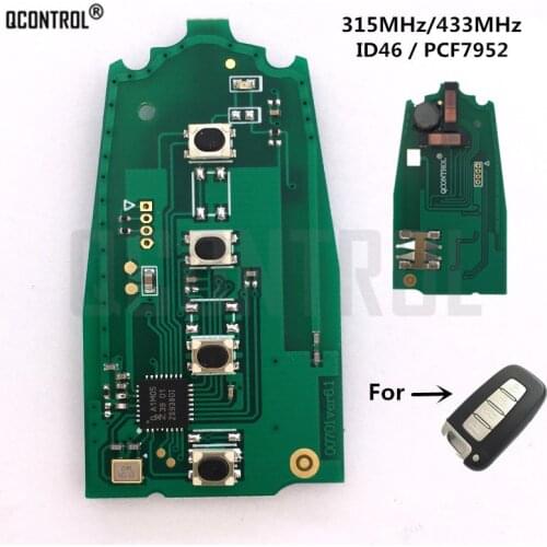 QCONTROL Car Remote Smart Key Circuit Board For HYUNDAI I30 I45 Ix35 Genesis Equus Veloster Tucson Sonata Elantra