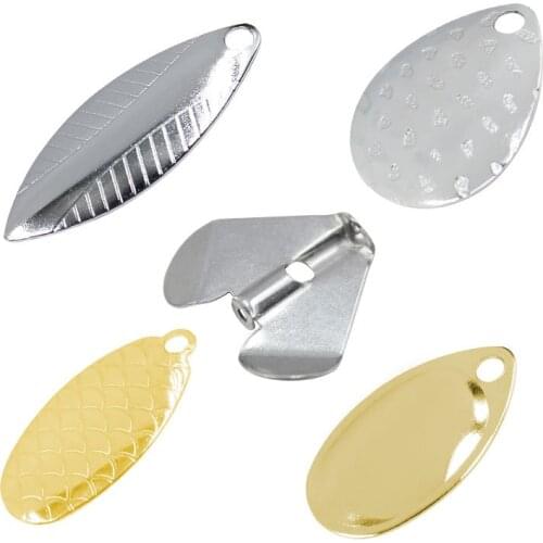 5-10pcs/lot Water drop noise piece DIY Minnow VIB Popper Bearded man Fishing Lure Willow Blades Sequin Noise Spoon Spinner