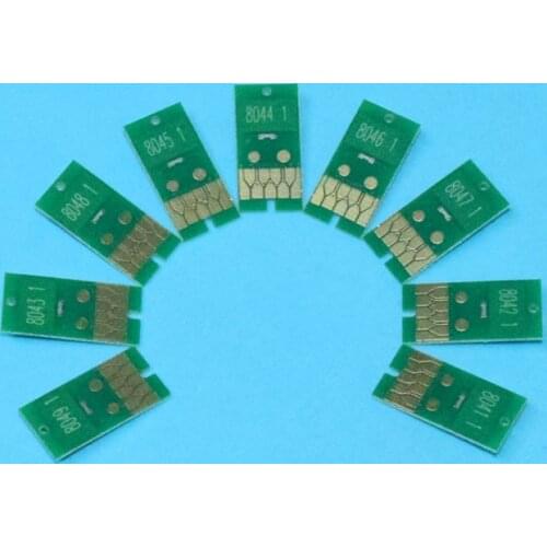 T8041-T08049 804 Compatible Chip For Epson Surecolor SC P6000 P7000 P8000 P9000 Series Inkjet Printers Refillable Ink Cartridges