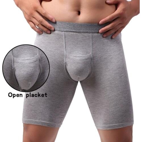 Underwear Mens Boxer Long Male Panties Soft Modal Men Shorts Sexy Men Underpants Slip Homme Boxershorts hombre ropa interior