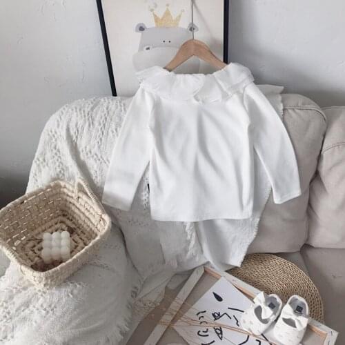 2021 Spring Casual Solid Clothes Long Sleeve Sweatshirt For Girls High Quality Fashion Sweatshirt For Children