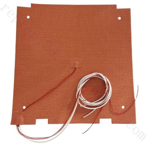 High Quality CR-10s Pro Silicone Heater Pad 310x320mm for CR-X 3D Printer / CR10s pro 3D Printer heat Bed w/ Holes, 3M Backing
