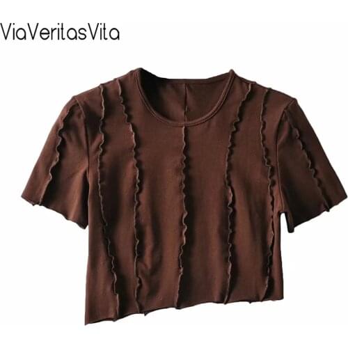 Женские полосатые футболки YAMY China At AliExpress