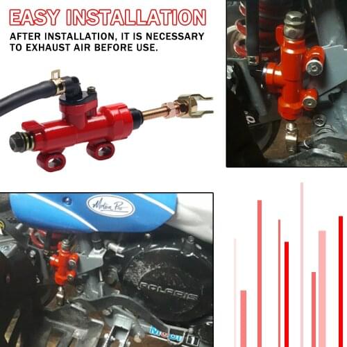 Motorcycle Rear Brake Pump Foot Hydraulic Refit Rear Brake Master Cylinder Pump For Suzuki Kawasaki Thumpstar ATV Dirt Bike