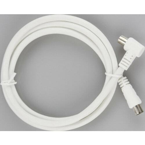 1Pc Antenna Aerial Lead Cable Male to Male White RF single Coax Cable TV RF cable 1m 1.5m 2m RCA Coaxial