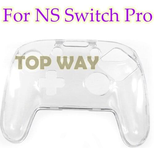 1pcs Case Hard Controller Protective Cover Handle Shell Transparent Clear Crystal for Nintend Nintendo Switch Pro Controller