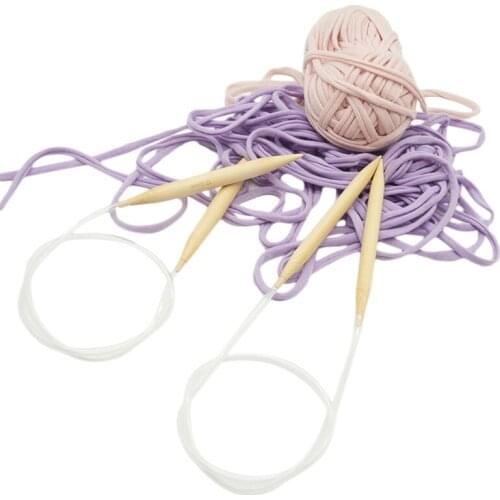 12mm 10mm High Quality Crochet Knitting Tools Bamboo Material Environmental Protection Wood Sweater Needle Pin Crochet Set