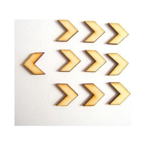 2017 Hot Sale Zig Zag DIY Unfinished Wood Chevron Tile chip for Earrings No Hole 100pcs/lot SMT-221J Free Shipping