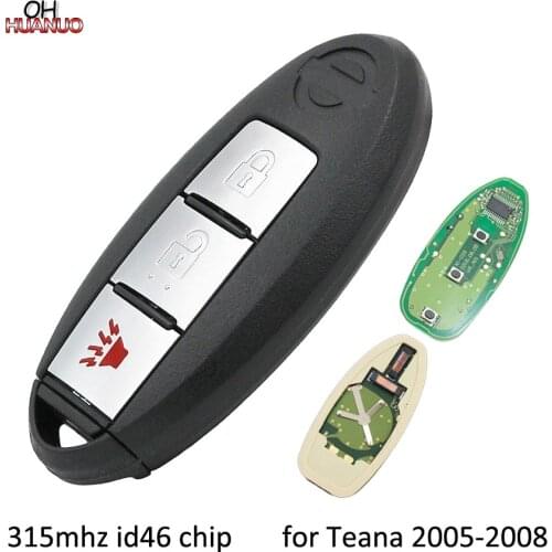 3 Buttons 315MHz with ID46 Chip 2+1 Buttons Keyless Entry Smart Remote Key Fob For Nissan Teana TIIDA 2005,2006,2007,2008