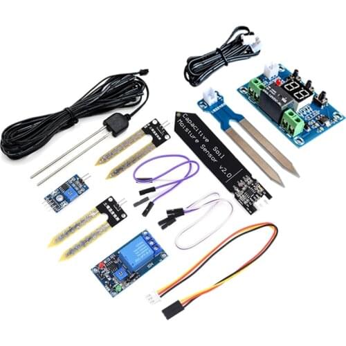 Capacitive Soil Moisture Sensor Module / Soil Humidity Digital Display Relay Control Module Automatic Watering For Arduino