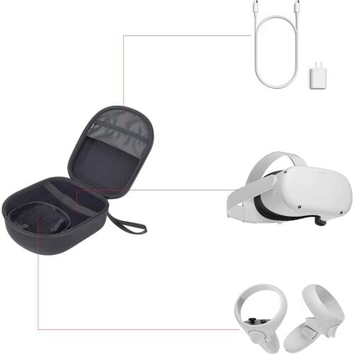 EVA Storage Bag Travel Protective Case Carrying Box Cover for Oculus Quest 2 VR Glasses Controller Headset Charger Accessories