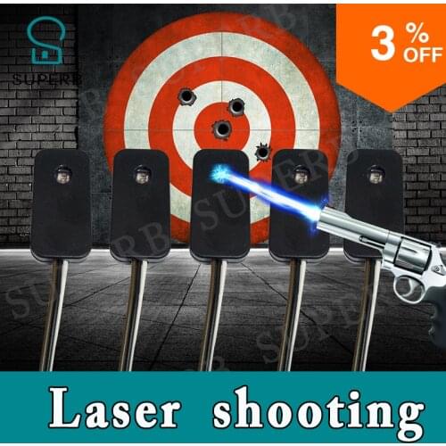 Takagism game prop laser shooting game electronic shooting the laser target to open lock real life room escape props SUPERB prop