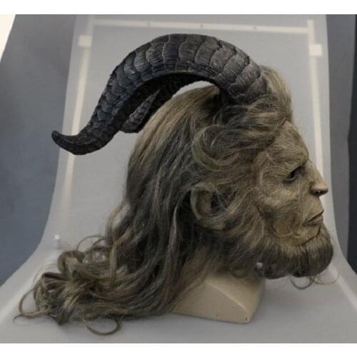 2017 Beauty And The Beast Mask Prince Mask Horror Beast Mask Handmad New Cosplay