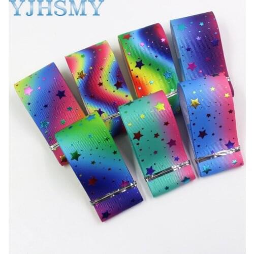 I-19911-2131 1-1/2inch 38mm 5yds Star hot printed grosgrain ribbon, bow DIY handmade accessories
