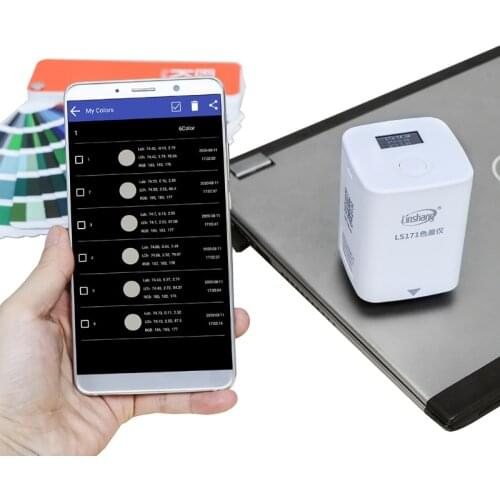APP Portable Digital Colorimeter Color Difference Meter Color Analyzer 8mm LS171